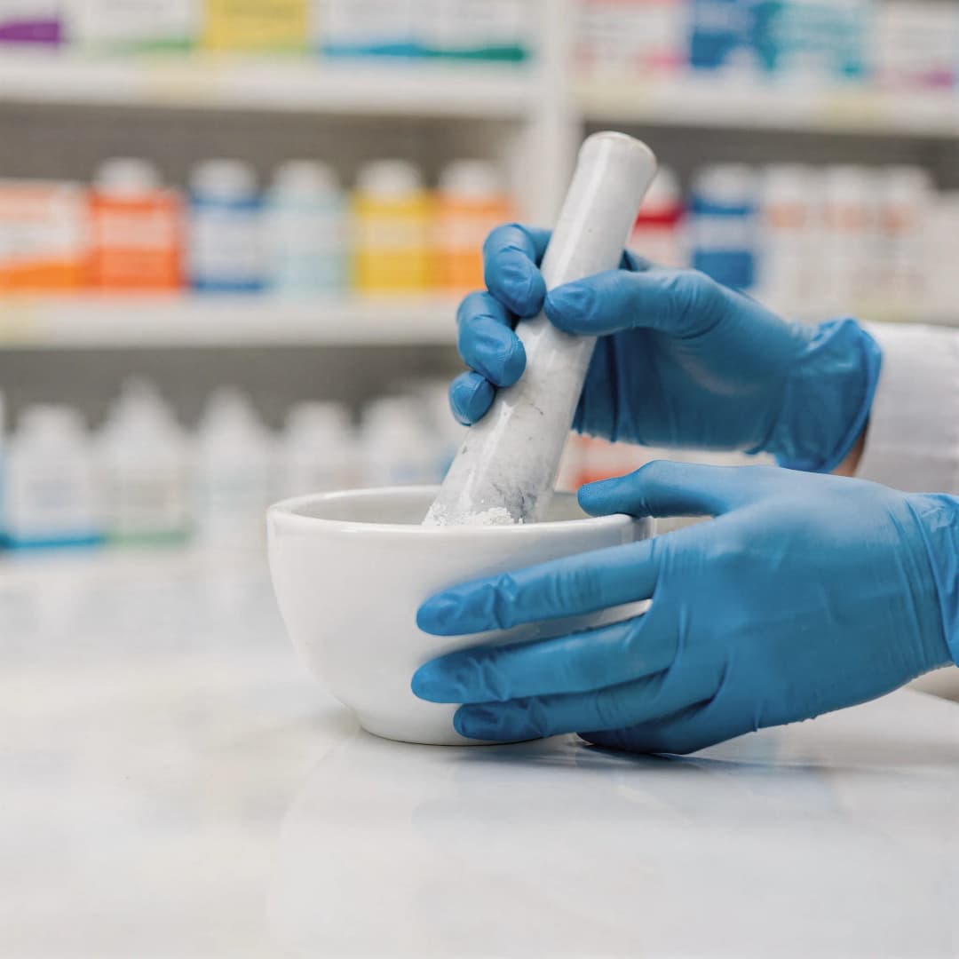 Pharmacist compounding medication